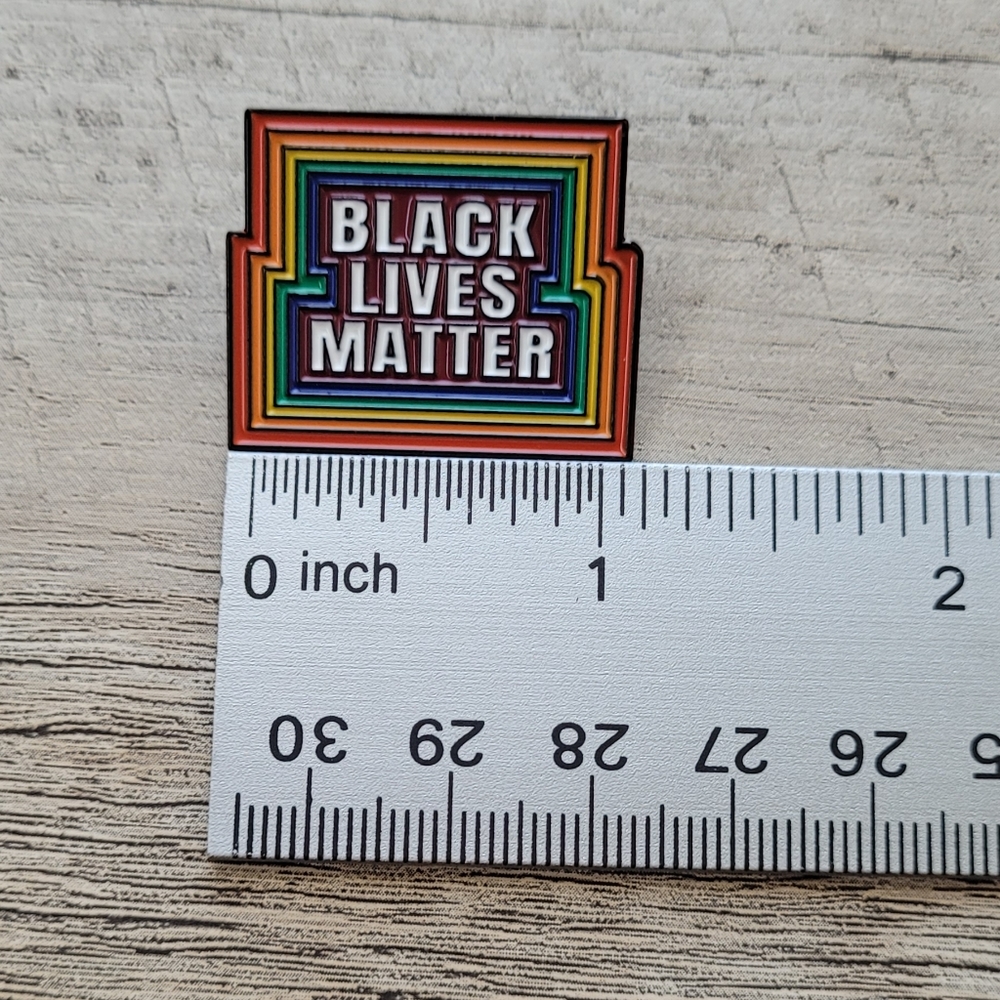 BLM Enamel LGBTQ Unity Pin - Picture 9 of 9